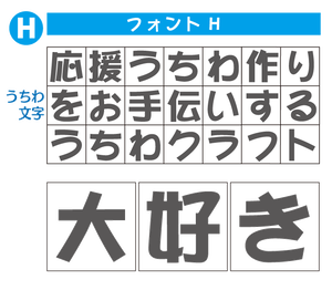 オーダー文字 3sサイズ 5 5cm 手作り応援うちわ文字専門店 うちわクラフト