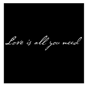 Iby アイバイ ウォールステッカー 名言 Love Is All You Need 愛さえあれば 白 マット ステッカー シール 名言 ウォールステッカー 壁紙シール 日本語説明書付 Iby アイバイ ウォールステッカー 通販
