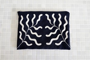 【SWIMAYA POUCH】 "Sea plant-white"