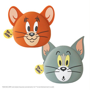 Tom And Jerry フェイス ダイカット シリコンポーチ トム ジェリー 小物入れ シリコン ポーチ ミニポーチ レディース かわいい キャラクター グッズ トムとジェリー トムアンドジェリー トム ジェリー コイン 雑貨 小物 小銭 香水 イヤホン リップ コインケース S Su