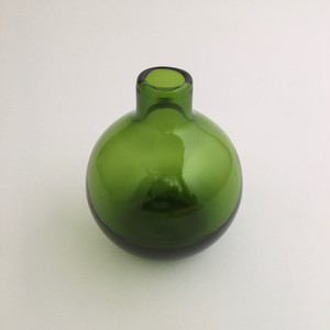 丸いガラスの花瓶 グリーン Round Glass Flower Vase Green Sensitivity And Boldness インテリア雑貨