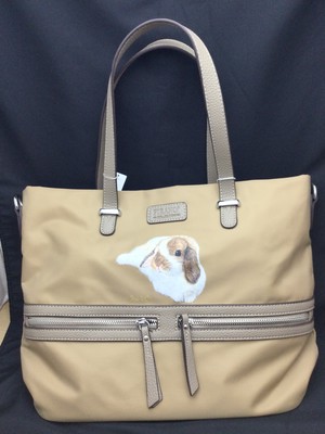 Cecil 撥水軽量ナイロン2wayトートバッグ ショルダーバッグ付き ベージュ ロップ うさぎセレクトショップ森音 東京神田のうさぎ雑貨