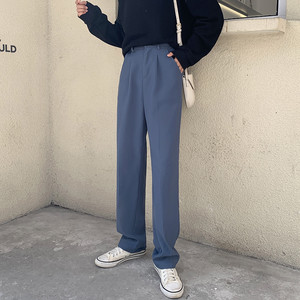 シンプルストレートパンツ 韓国ファッション通販 Nosweat