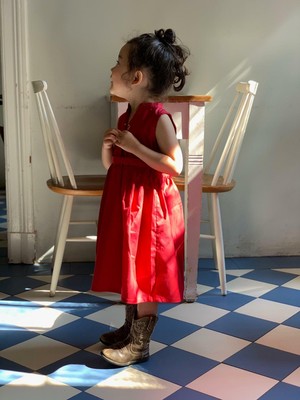 Girls プレミアムコットン シャツワンピース