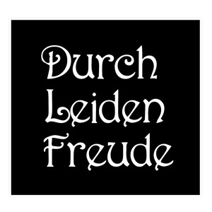 ウォールステッカー 名言 白 光沢 ベートーベン ドイツ語 Durch Leiden Freude Iby アイバイ ウォールステッカー 通販