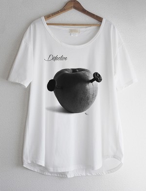 BLACK APPLE BIG TEE DRESS