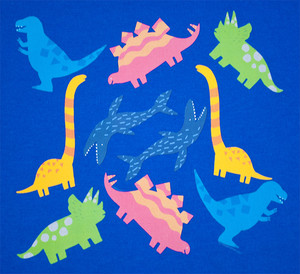 恐竜プリントｔシャツ 子供用 恐竜パラダイス ロイヤルブルー Kt Mo 恐竜グッズ通販ショップ Chamaryu