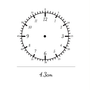 インクのいらない時計スタンプ 大 4 3センチ 時計のお勉強などに 知育学習 Sonorite