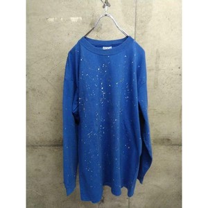 80s PLUMA ロングスリーブ　リメイク　ペイント加工　USA製