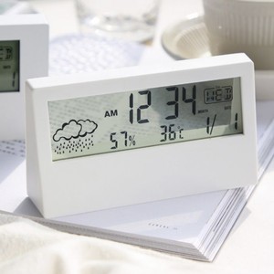 Clear Lcd Clock クリア クロック シンプル アラーム カレンダー 曜日 気温 天気 表示 透明 置き時計 韓国雑貨 Tokki Maeul トッキマウル 韓国雑貨通販サイト