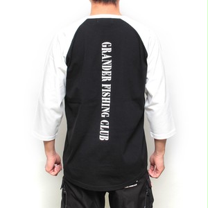 Bassmania グランダー武蔵 スケルトンデザイン7分ラグランtee Blk Wht 限定受注生産 3月下 中旬配送 Bassmania Jp