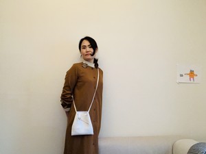レザーサコッシュ ホワイト