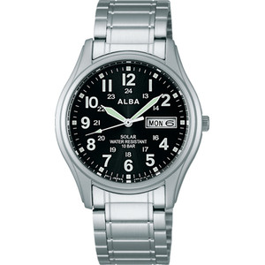 セイコー Seiko アルバ Alba Aefd560 ソーラー 10気圧防水 ステンレスベルト メンズ腕時計 栗田時計店 Seiko G Shock フェラーリ 時計ベルトの専門店