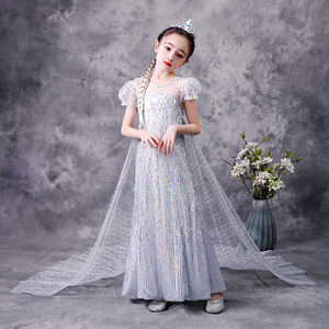 キラキラ輝く エルサ風 ドレス 女の子 衣装 エルサ 風 アナ雪2 ドレス 子ども服 プリンセス キッズ ファッション 子供服 女の子 ワンピース 衣装 コスプレ 七五三 ハロウィン クリスマス プレゼント 100 110 1 130 140 150 送料無料 韓国レディース キッズ