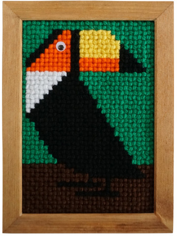 お子さんの夏休みの自由研究に、ブラジルの毛糸刺繍”タペサリア”はいかがでしょう