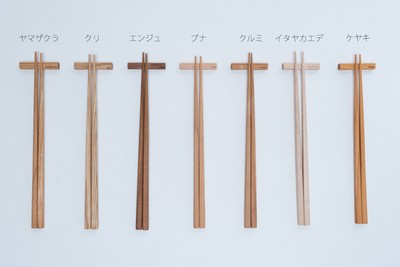どれにしようかな〜。セミオーダー感覚で好きな木材が選べる「ONE2」の木製品