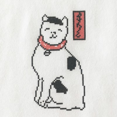 浮世絵の猫がポップなドット絵tシャツになりました Base Mag