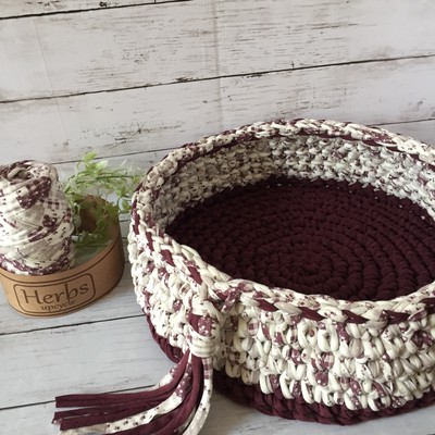 Tシャツヤーンで猫ベッドを作ってみませんか Base Mag