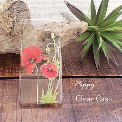 目の覚めるような 赤 が美しいクリアなスマホケース Base Mag