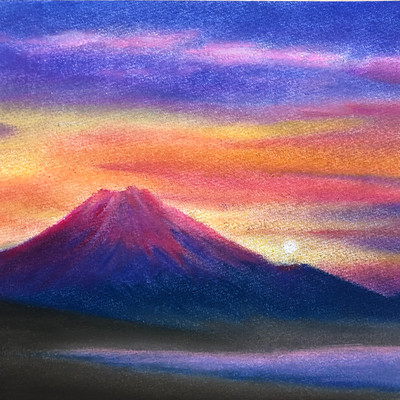 風水最強の絵画 赤富士 全体運をアップさせたい人必見のアートパネル Base Mag