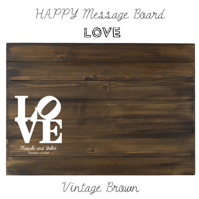 ハッピーウェディング ゲストの方にメッセージを書いてもらい出来上がるウェルカムアイテム Love Base Mag