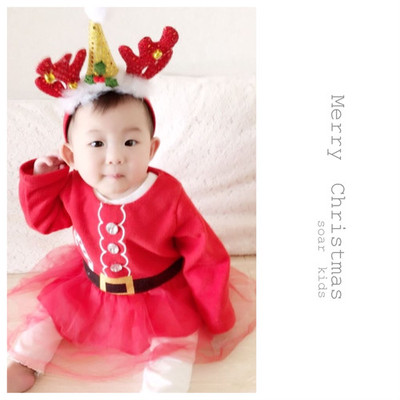 クリスマスはこれでキマリ サンタクロースのチュニックワンピース Base Mag