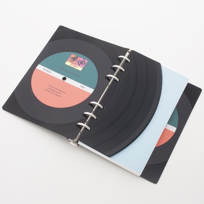 本物のレコードが表紙になったノート Logu Recording Note Base Mag