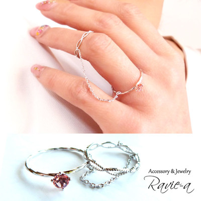 今話題のデザインをプチプラでゲットできる シャンパンローズが大人っぽいファランジリング Base Mag