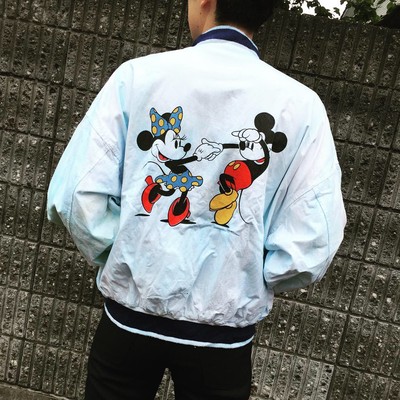 ディズニーキャラのミッキー ミニー ビッグサイズの後染めアウター Base Mag