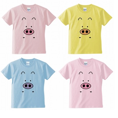 好評の絵本ぶひオリジナルキャラクター正面 バック両プリント Tシャツのカラーが増えました Base Mag