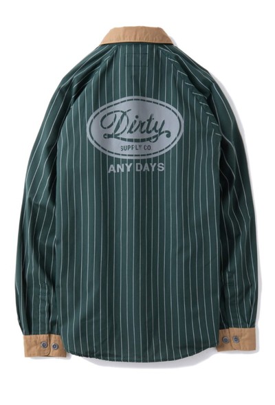 AT-DIRTY(アットダーティー)/“MECHANIC L/S SHIRT” (GREEN)