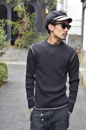 AT-DIRTY(アットダーティー)/HEAVY CREW THERMAL(BLACK)
