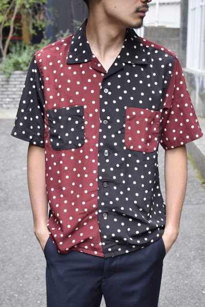 DRESS HIPPY(ドレスヒッピー)/DOT CRAZY S/S SHIRT (BLACK)