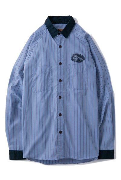 AT-DIRTY(アットダーティー)/“MECHANIC L/S SHIRT” (BLUE)