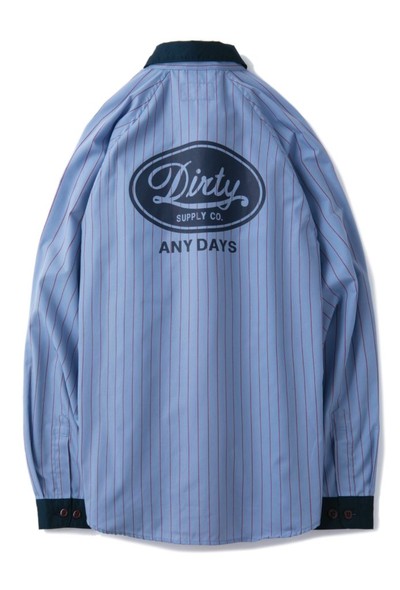 AT-DIRTY(アットダーティー)/“MECHANIC L/S SHIRT” (BLUE)