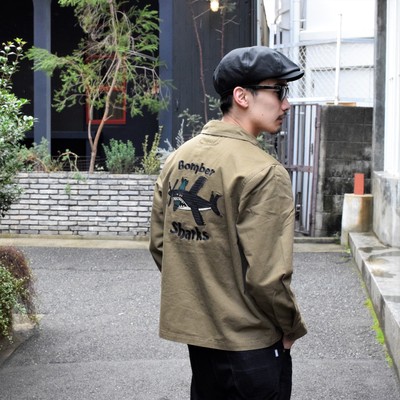 AT-DIRTY/ATD FATIGUE SHIRT JACKET(KHAKI)
