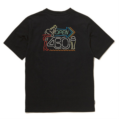 オリジナリティー溢れる半袖tシャツ ナンバーアイコンをベースにネオンサインに大胆カスタム Base Mag