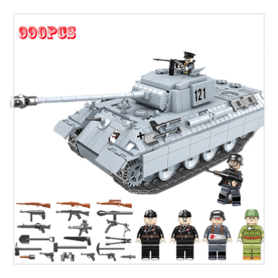 レゴ互換 ドイツ軍の戦車セットを好評発売中 兵士ミニフィグと武器付き Base Mag