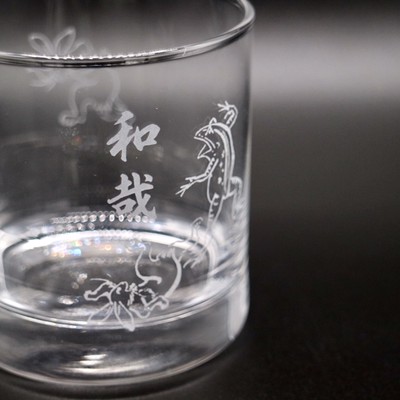 漫画の原点 鳥獣戯画をロックグラスに Base Mag