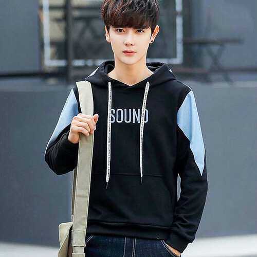 パーカー 黒 メンズ トレーナー カットソー 長袖 Tシャツ ロンt V