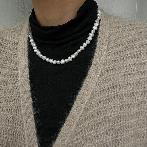 random size baroque pearl necklace random size baroque pearl necklace