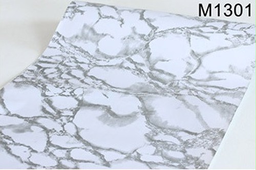 M1301乳白色 グレー 大理石 壁紙 カッティングシート インテリア