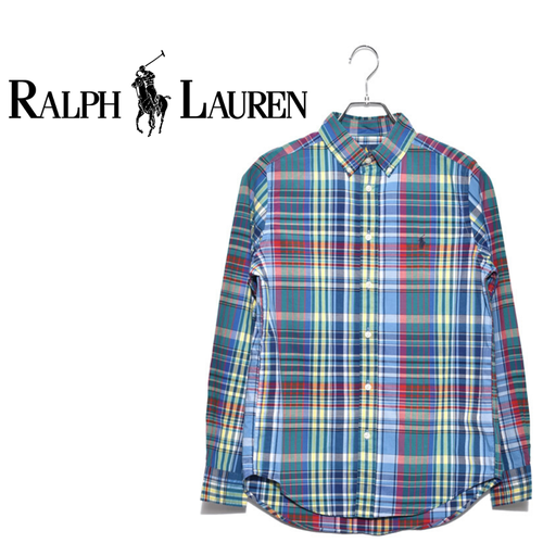 RALPH LAUREN(ラルフ・ローレン)長袖BDチェックシャツ オックスフォードシャツ RankS