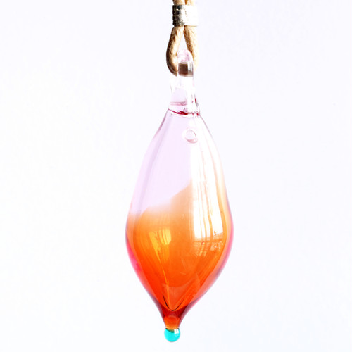 硝子のアロマペンダント<Red & Orange> 硝子のアロマペンダント<Red & Orange>