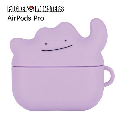 送料無料 Airpods Pro ポケットモンスター メタモン エアーポッズ プロ シリコン ケース カバー ボールチェン付き ソフトケース ソフト シリコンケース かわいい キャラクター グッズ ポケモン エアーポッズプロ Airpodsproケース Air Pods 収納ケース 保護カバー S Gd