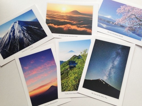 富士山ポストカード①《6枚セット》 by 富士山写真家 オイ | 富士山とともに WEBショップ
