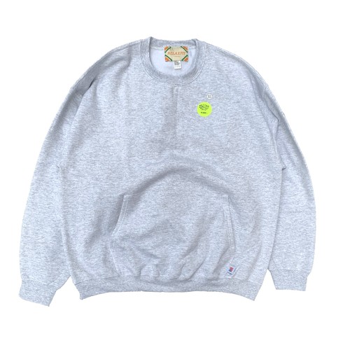 【RELAX FIT】MUFF POCKET CREW SWEAT (ASH GRAY) 【RELAX FIT】MUFF POCKET CREW SWEAT (ASH GRAY)