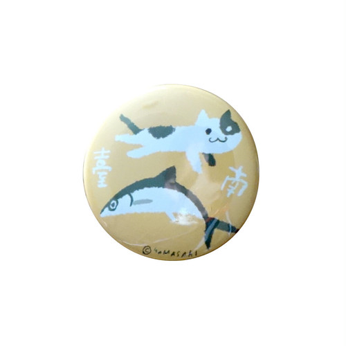 【 ヤマサキ堂 】 台湾モチーフ 缶バッチ(大)ネコリン&サバヒー 【 ヤマサキ堂 】 台湾モチーフ 缶バッチ(大)ネコリン&サバヒー