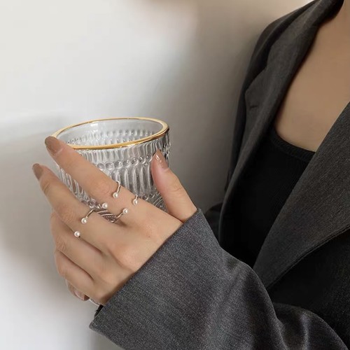 pearl point ring 3pc's set pearl point ring 3pc's set