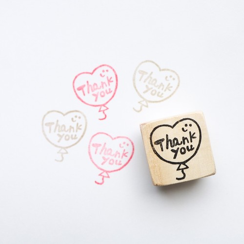 〈はんこ〉風船のThank youちゃん 〈はんこ〉風船のThank youちゃん